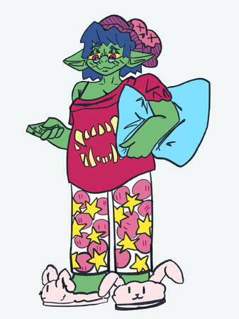 Lineart, color, fullbody